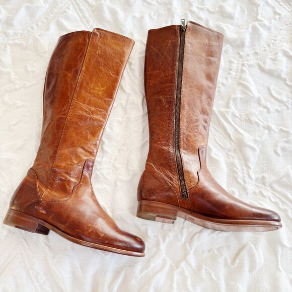 Frye Carly Leather Boots Size 6.5 $398 - Picture 3 of 7